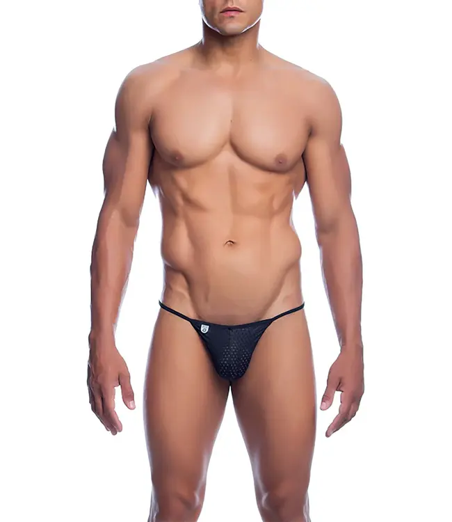 Microfiber V-Thong Black