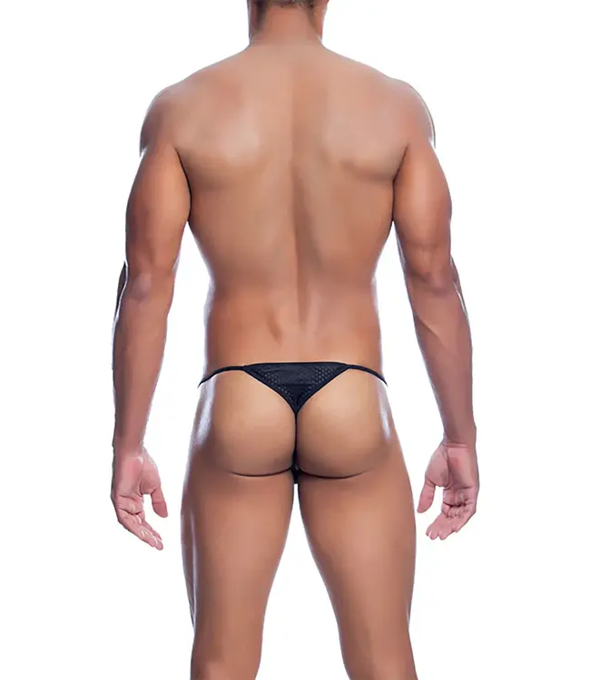 Microfiber V-Thong Black