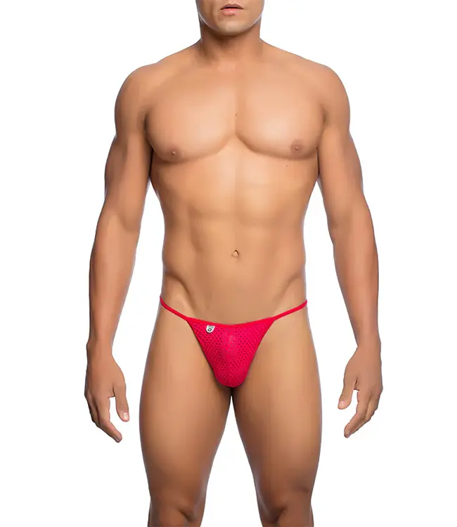 Microfiber V-Thong Red