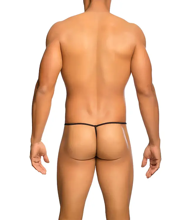 MOB Sheer T-Back Thong Black