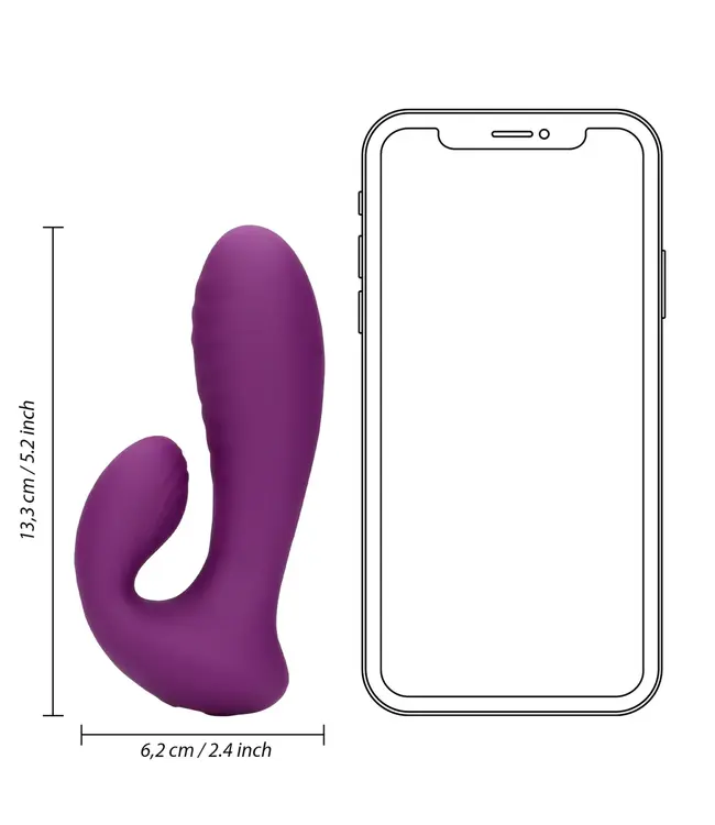 Ultra Soft Silicone G-Spot Vibrator purple