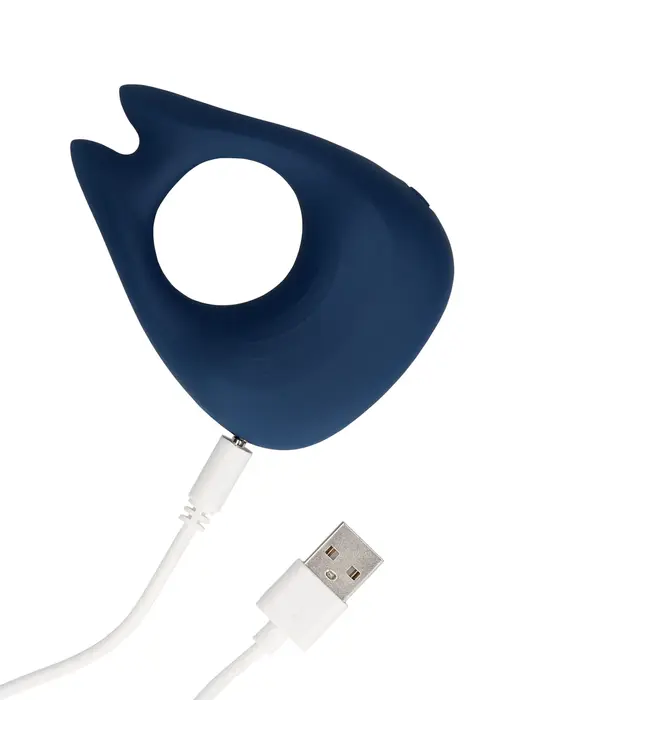 Pointed Vibrating Cock Ring blue