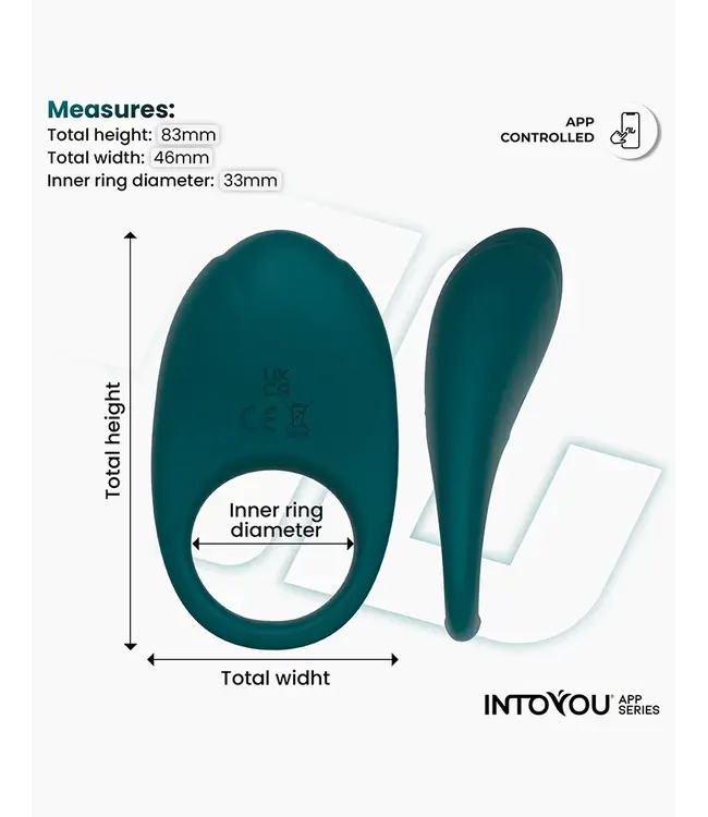 Vibrator Ring, App-Controlled - Green