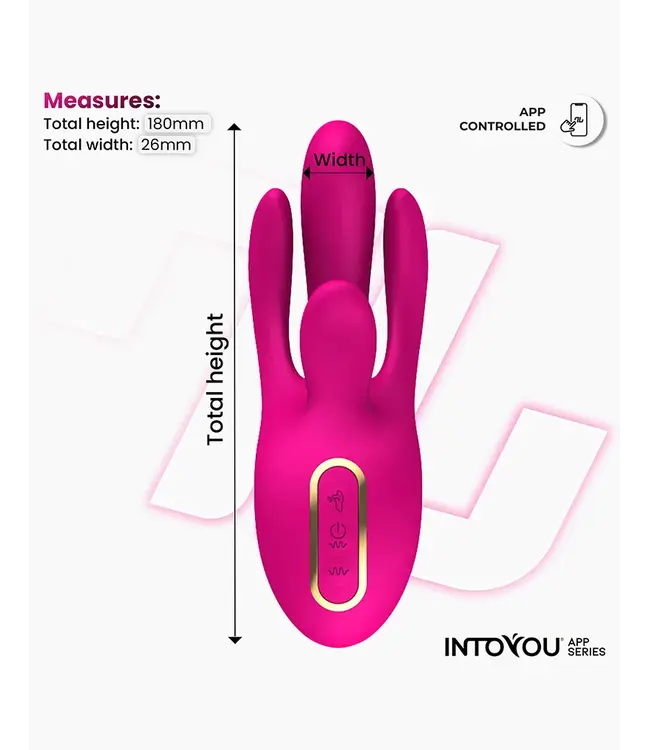 Derek - Finger Vibrator, 3 Motors, App Control - Pink