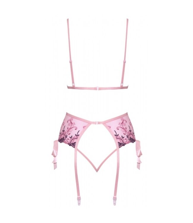 Luxury Floral Embroidery Lingerie Set
