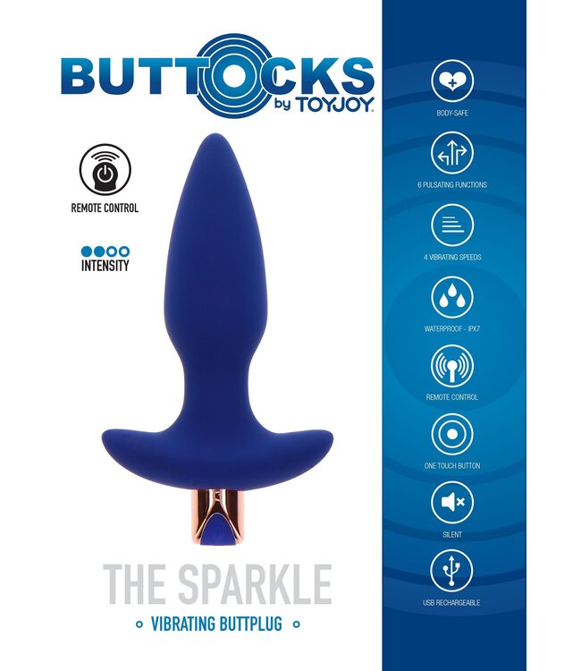 The Sparkle Vibrating Butt Plug + Remote