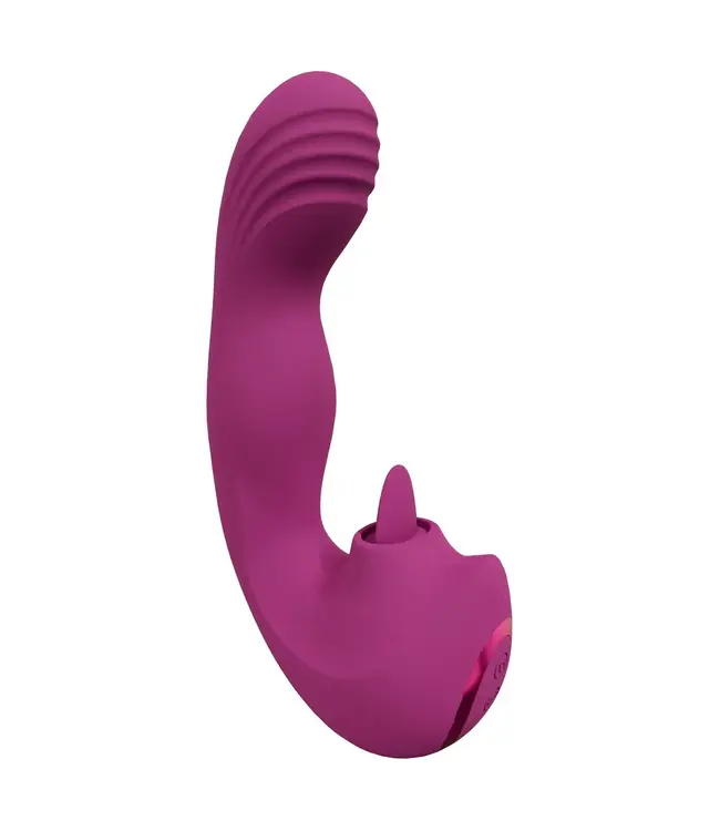 Triple Motor G-Spot Finger Motion Vibrator&Tongue Stimulator