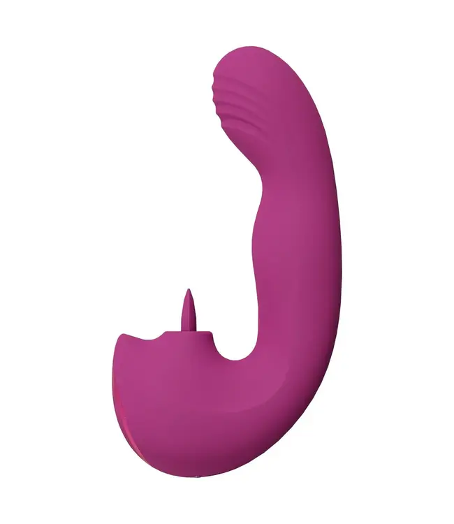 Triple Motor G-Spot Finger Motion Vibrator&Tongue Stimulator
