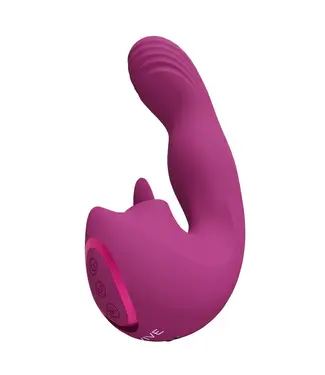 VIVE by Shots Triple Motor G-Spot Finger Motion Vibrator&Tongue Stimulator