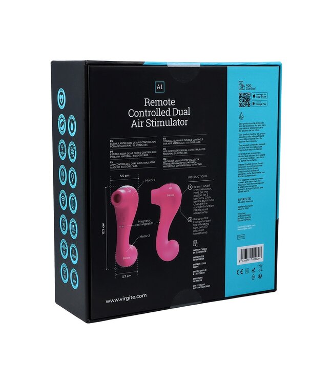 A1 App Controlled Dual Air Stimulator