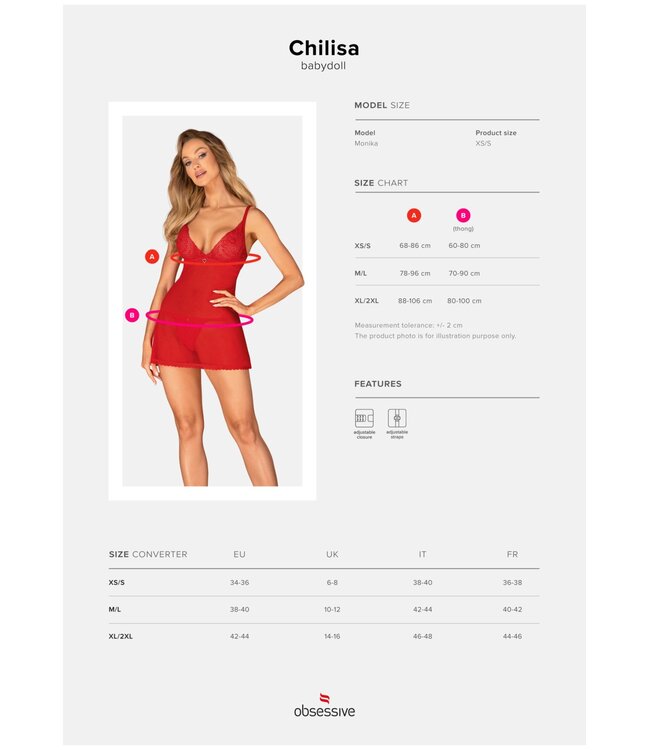 Babydoll Chilisa - Red