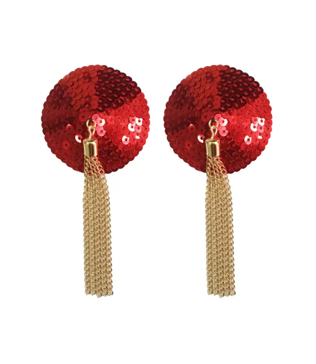 Sequin Nipple Covers with Chain