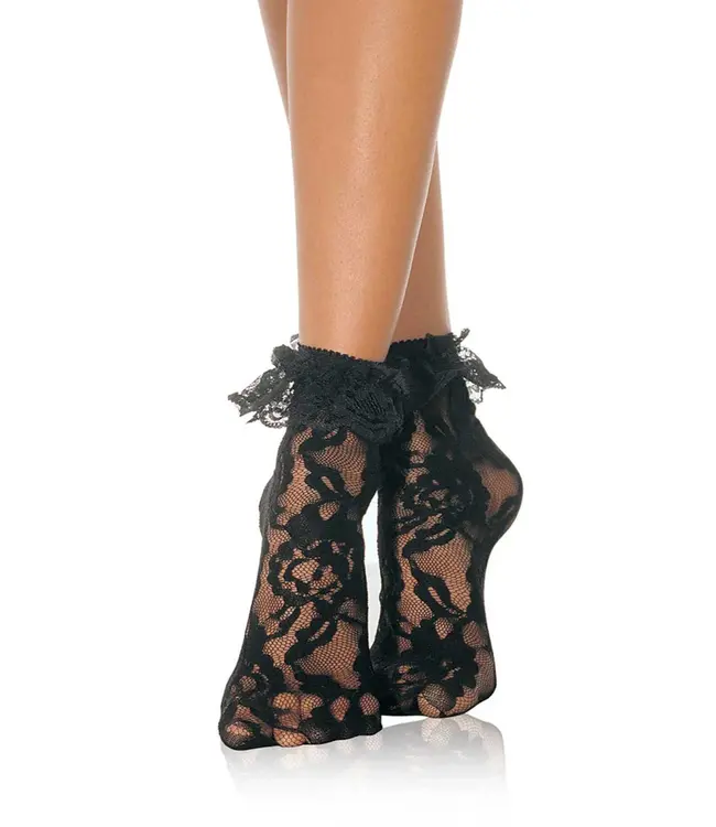 Lace Socks with Ruffle