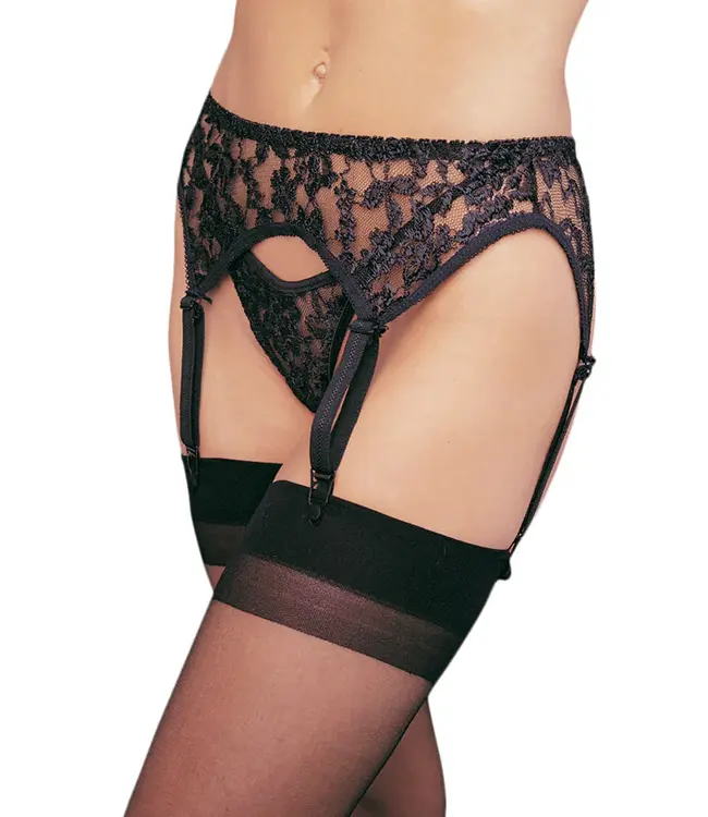 Lace Garter Belt and Thong