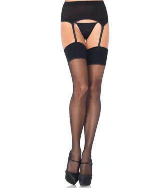 Leg Avenue Elastane Garter Belt and Stocking Set