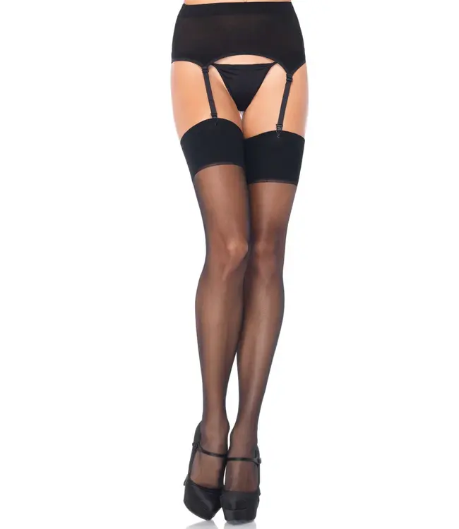 Elastane Garter Belt and Stocking Set