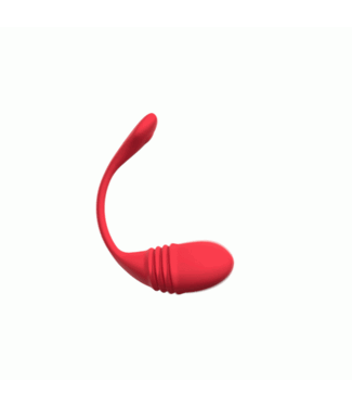 Lovense Lovense - Vulse - App-controlled Thrusting Egg Vibrator Red