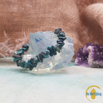 De Verrijking Chrysocolla / Shattukiet Splitarmband Zaïre
