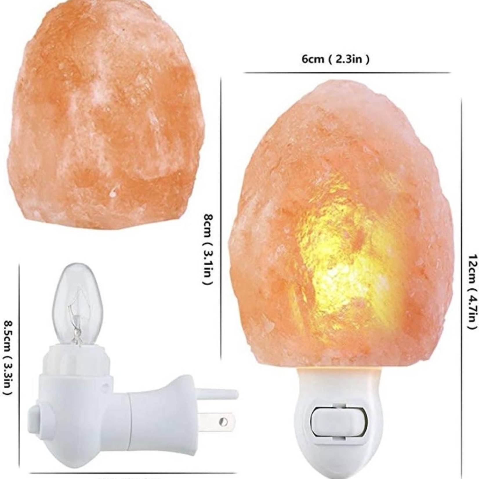 De Verrijking Himalaya Zout Nachtlampje Berg/Maan/Ster