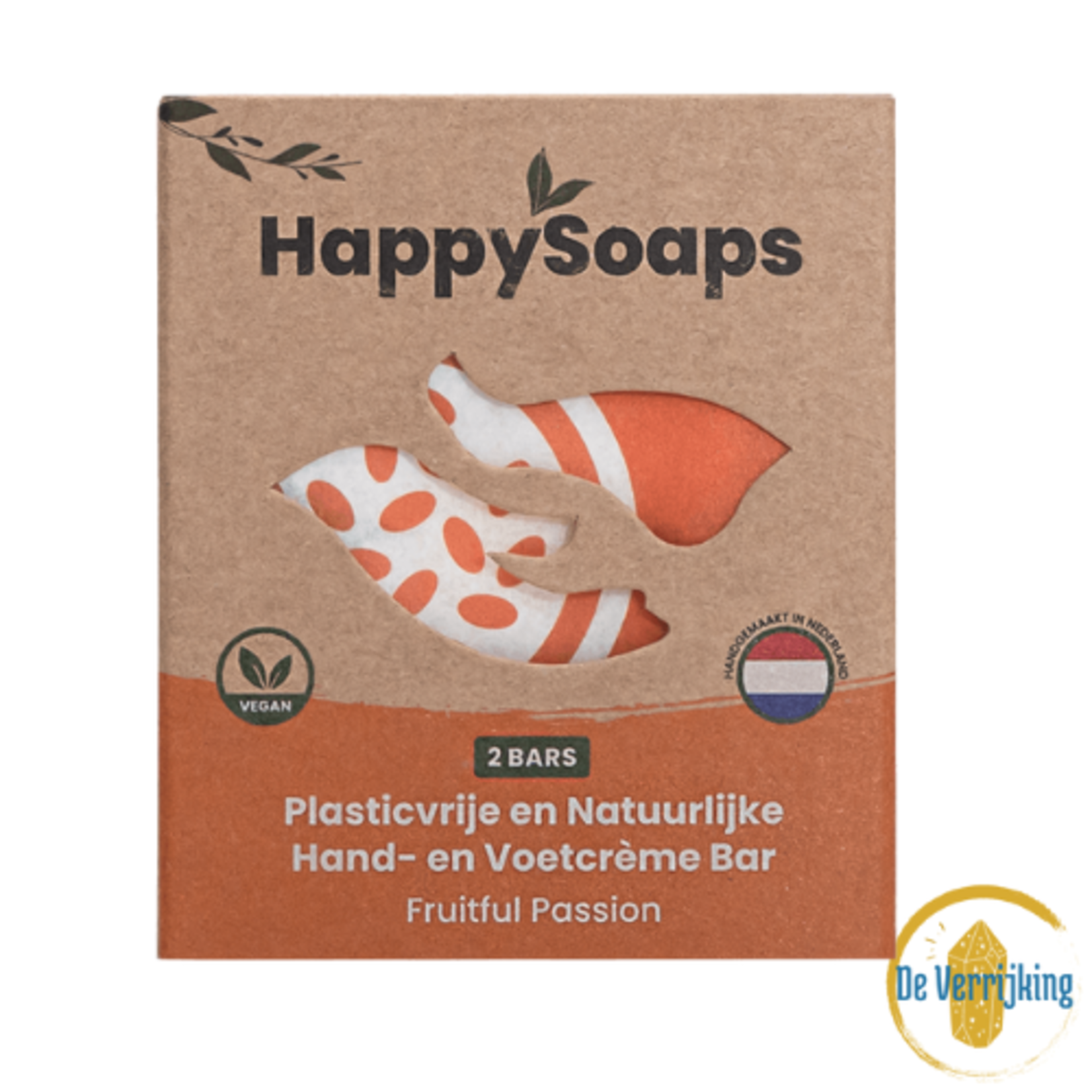 The Happy Soaps Happy Soaps Hand- en voetcreme bar Fruitful passion