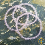 De Verrijking Rozenkwarts | Kinder Kralenarmband | 14cm