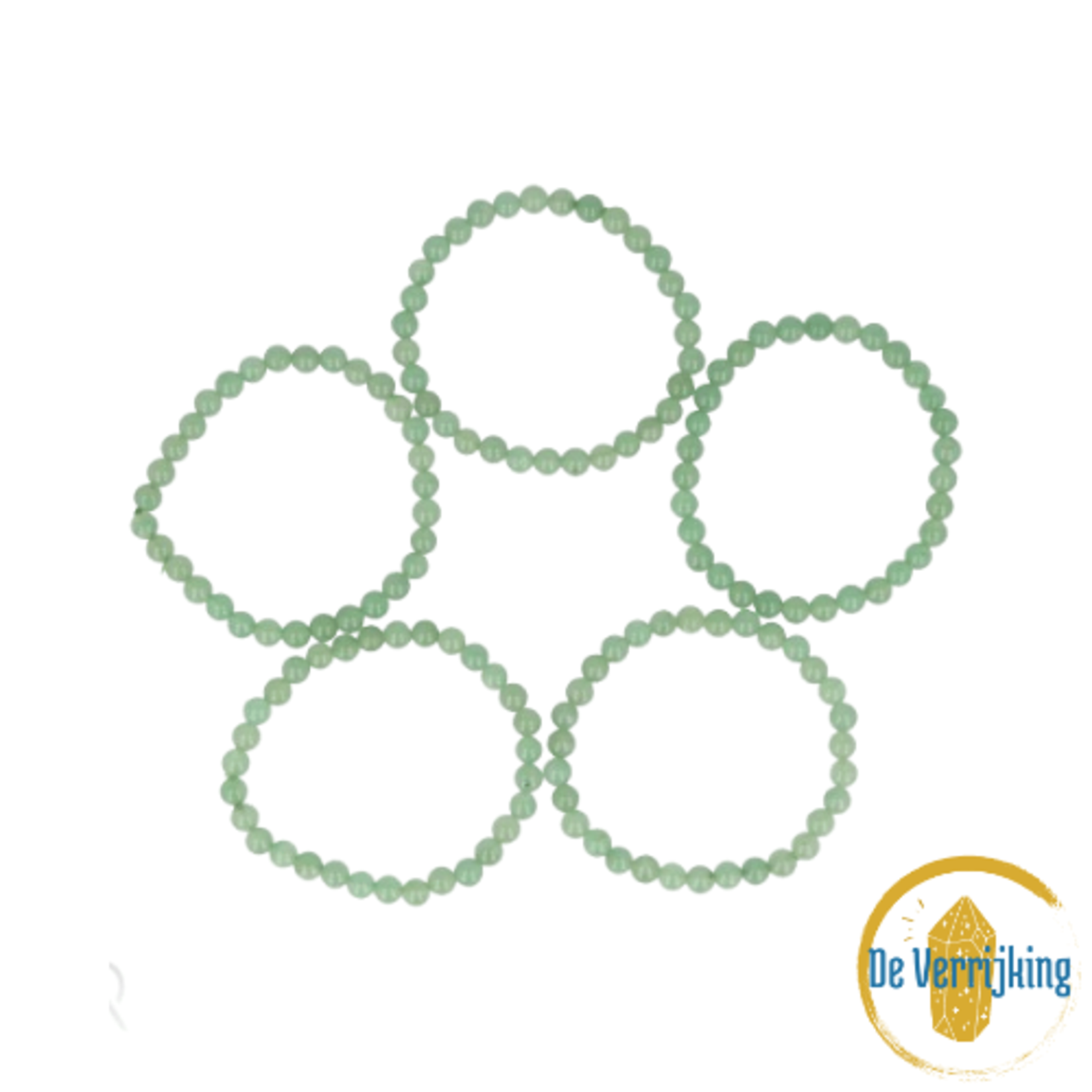 De Verrijking Groene Aventurijn | Kralenarmband 6mm