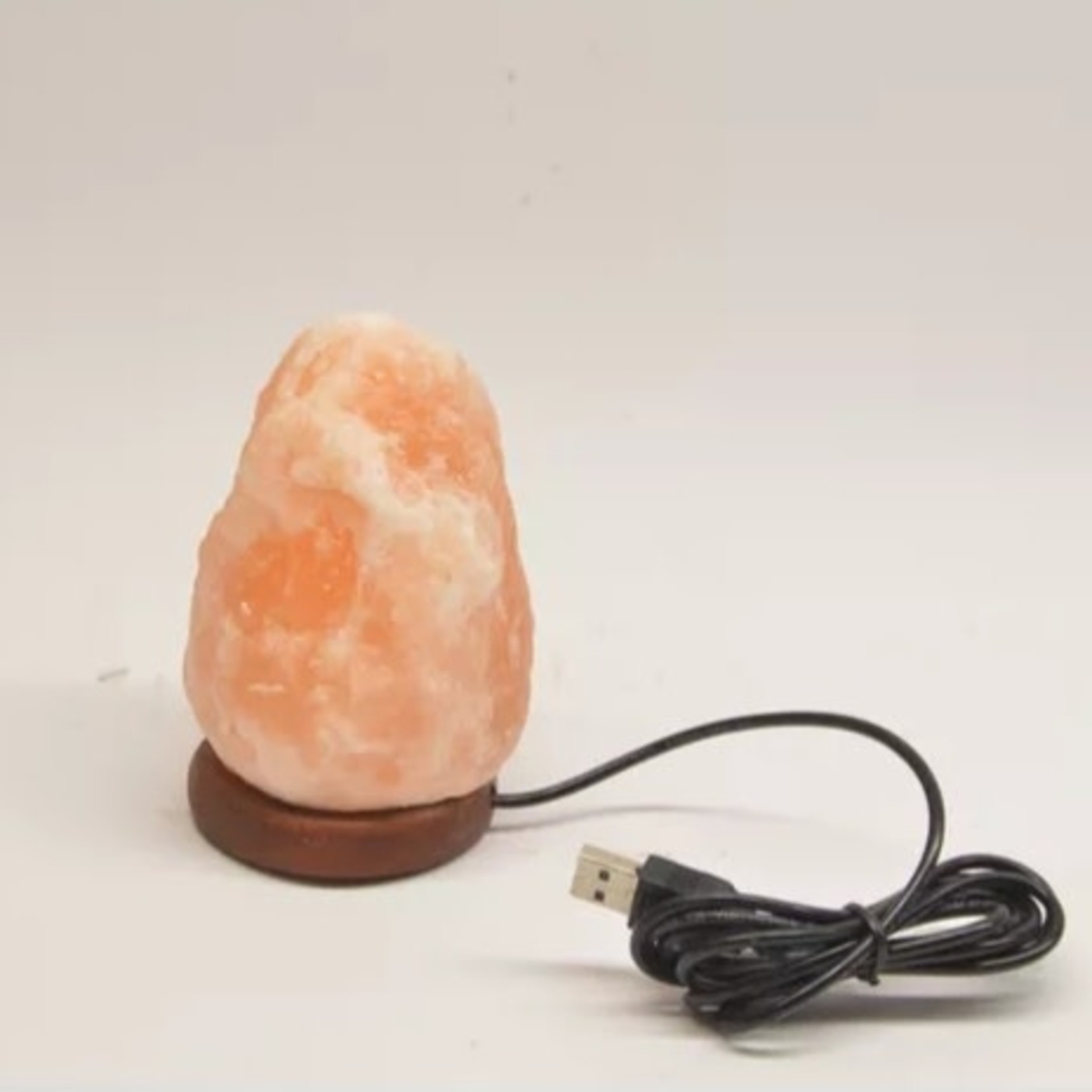 De Verrijking Himalaya Zoutlamp Mini met USB - Oranje