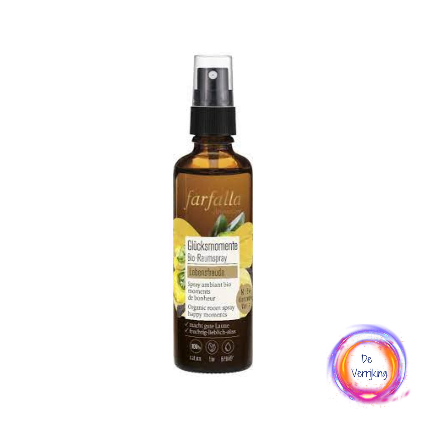 Farfalla Aromacare Geluksmomenten - Vanille Mandarijn  - Auraspray 75ml