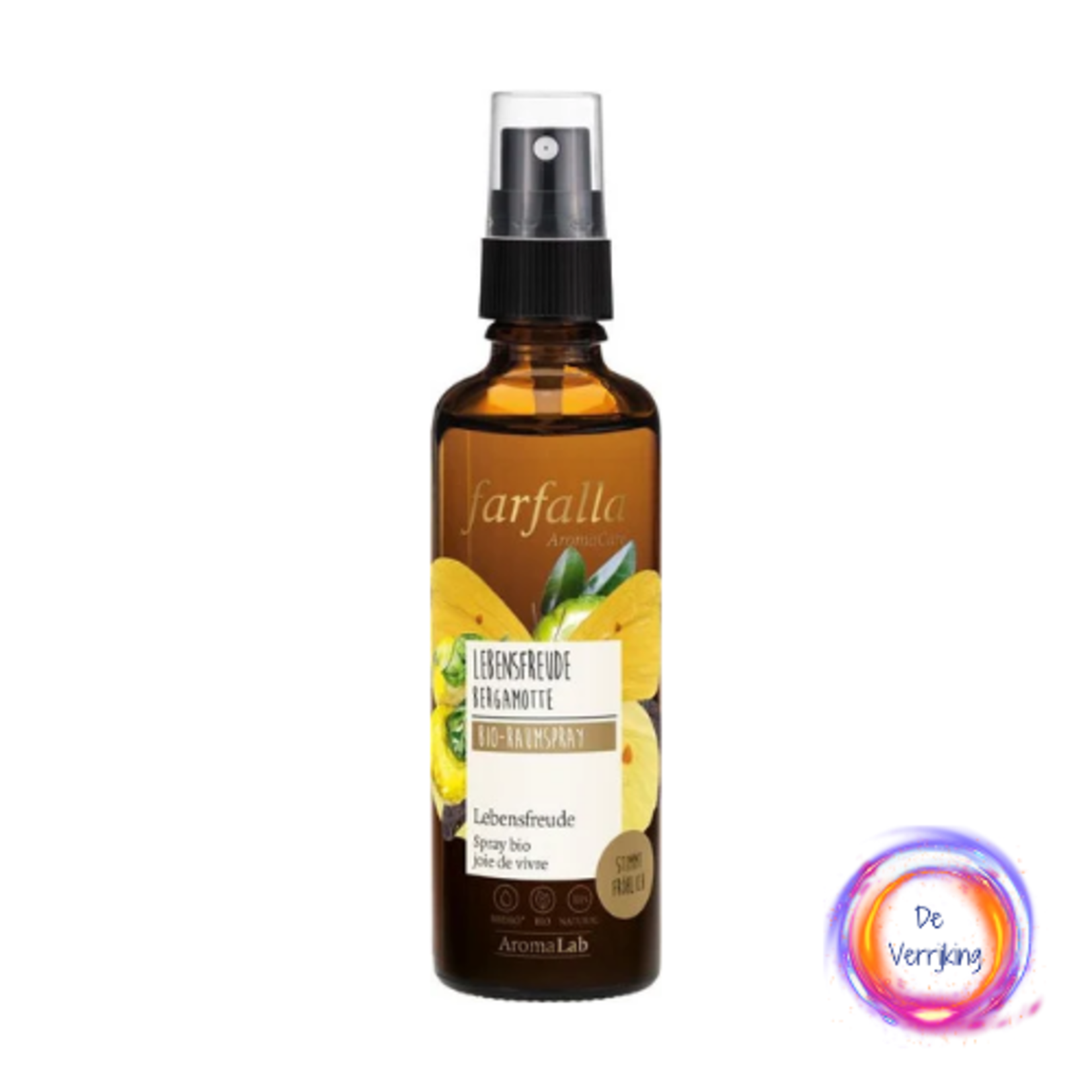 Farfalla Aromacare Levensvreugde Bergamot | Bio Airspray 75ml Farfalla