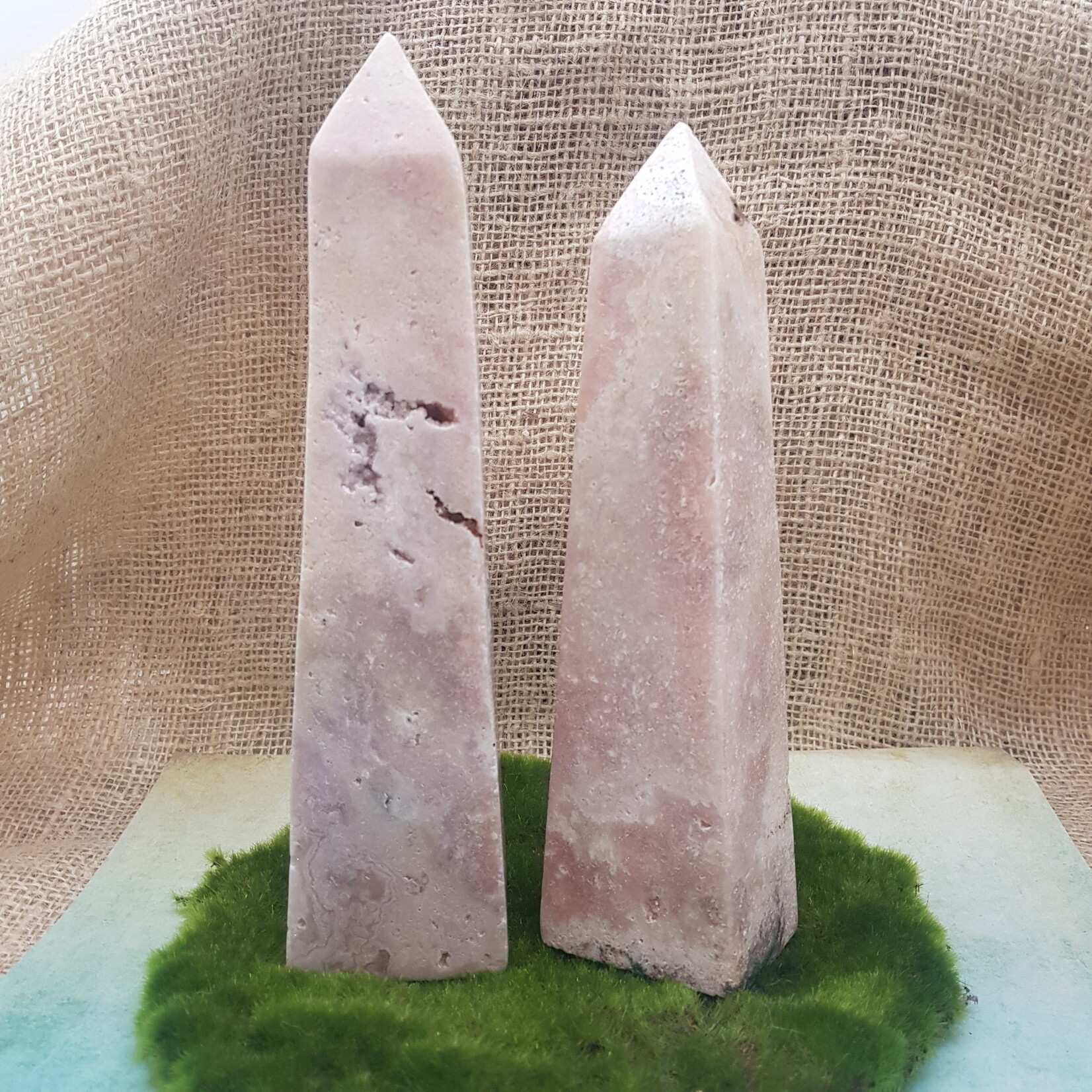 De Verrijking Roze Amethist Obelisk XL