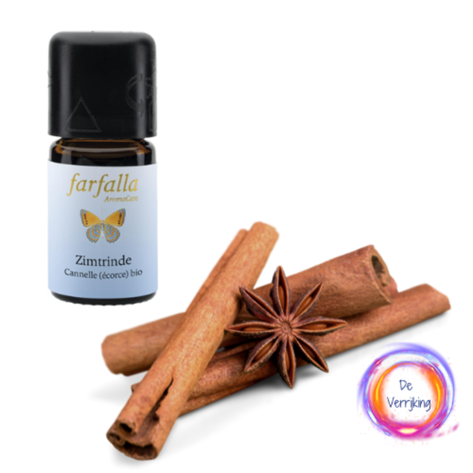 Farfalla Aromacare Kaneelschors | Zimtrinde | Canelle | Bio Essentiele olie 5ml