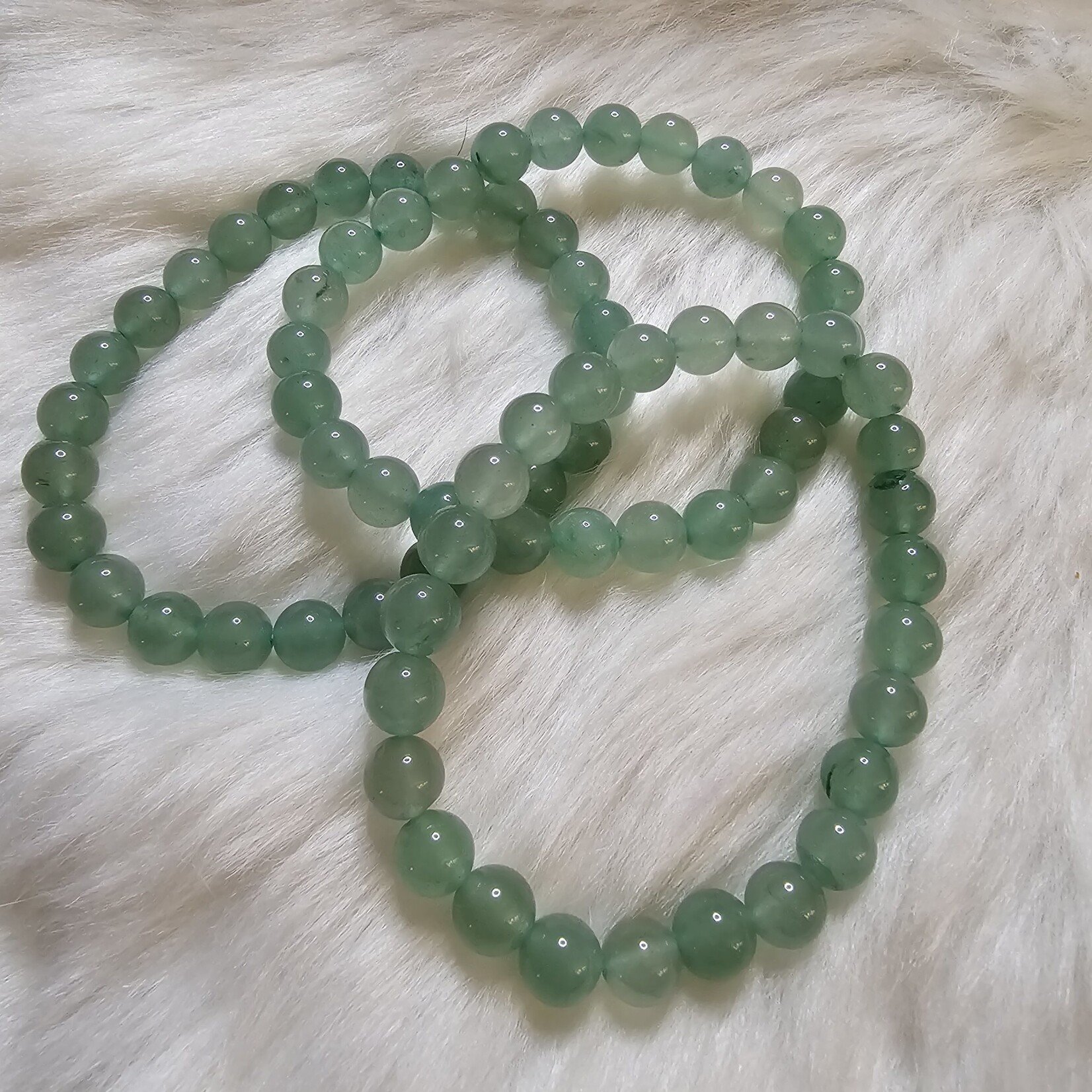 De Verrijking Groene Aventurijn | Kralenarmband 8mm / 21cm