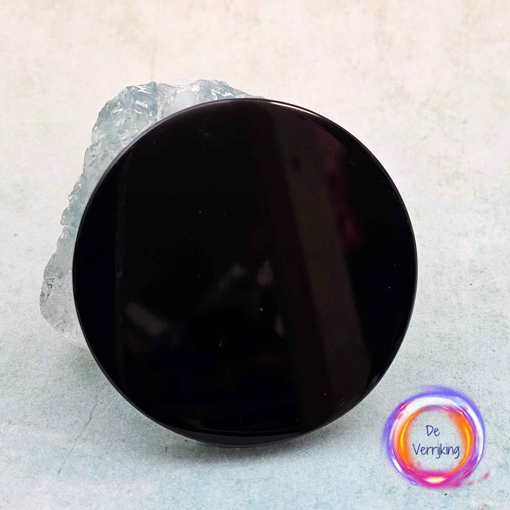 De Verrijking Obsidiaan Spiegel 7cm