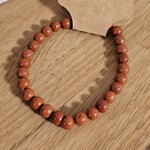 De Verrijking Rode Jaspis Kralenarmband 6mm 19cm