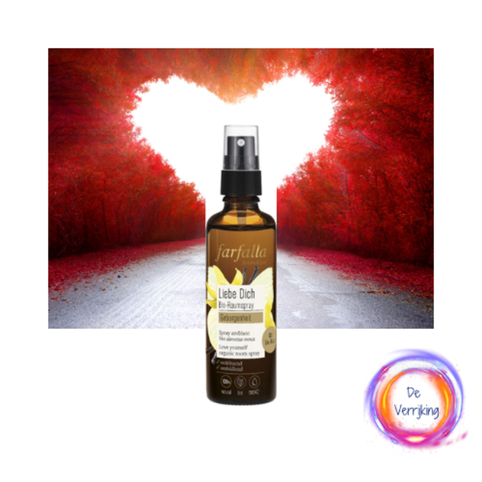Farfalla Aromacare Hou van jezelf | Liebe Dich | Auraspray 75ml