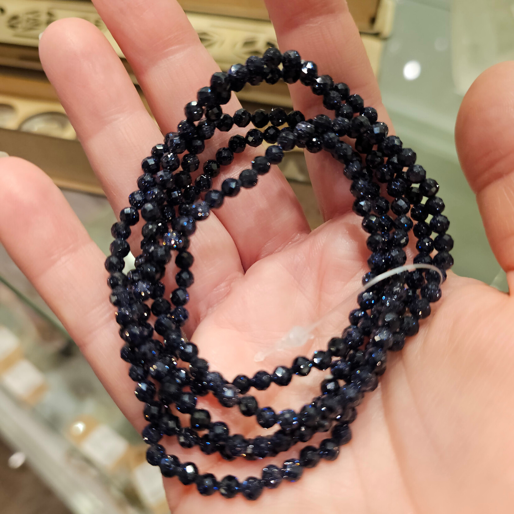 De Verrijking Blaufluss | Facet | Kralenarmband 4mm