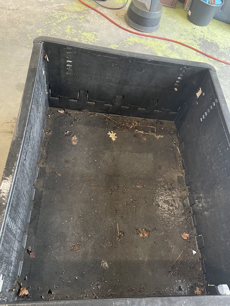 Inklapbare kunststofbak 1200X1000X680 mm