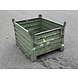 Gebruikte Stapelbak met klep aan korte zijde 1000x800x600mm Groen gelakt Gebruikte Stapelbak met klep aan korte zijde 1000x800x600mm Groen gelakt