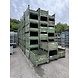 Gebruikte Stapelbak met klep aan korte zijde 1000x800x600mm Groen gelakt Gebruikte Stapelbak met klep aan korte zijde 1000x800x600mm Groen gelakt