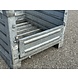Gebruikte Stapelbak met klep aan korte zijde 1000x800x600mm Verzinkt Gebruikte Stapelbak met klep aan korte zijde 1000x800x600mm Verzinkt