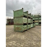 Partij aanbieding stalen stapelbak met klep 1000x800x600mm  Partij aanbieding stalen stapelbak met klep 1000x800x600mm