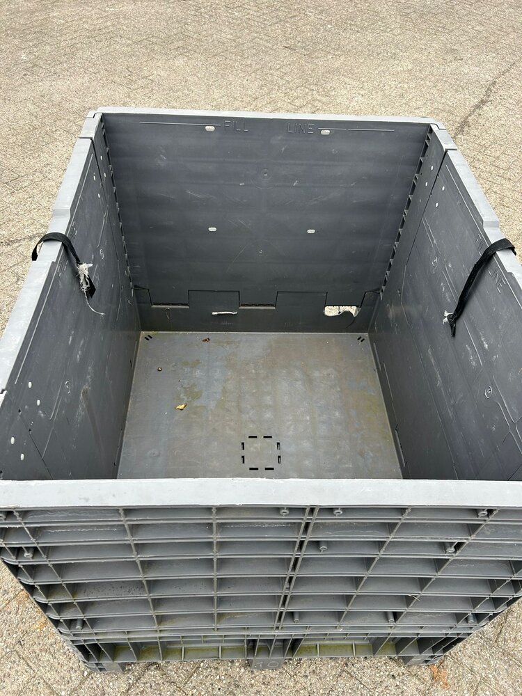 Inklapbare kunststofbak 1200X1000X1000mm Inklapbare kunststofbak 1200X1000X1000mm