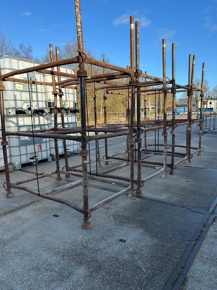 Partij gebruikte bouwpallets ( 12st ) 1540x940x800mm