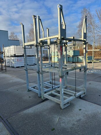 Partij gebruikte bouwpallets ( 6st ) 1200x800x850mm