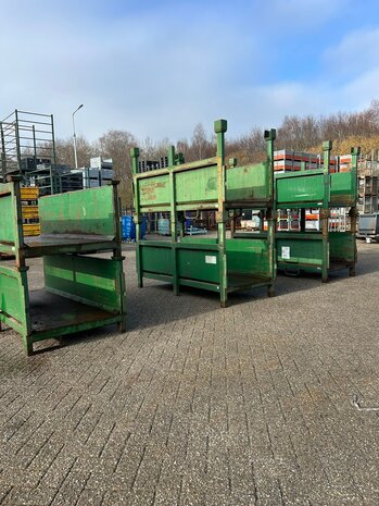 Partij langmateriaal bakken zware uitvoering (6st) 2140x1000x1200mm