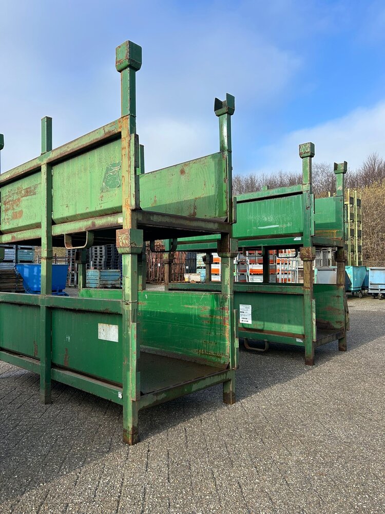 Partij langmateriaal bakken zware uitvoering (6st) 2140x1000x1200mm