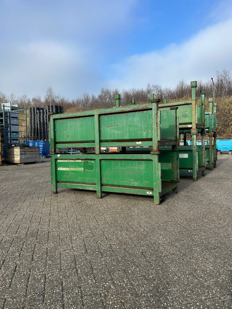 Partij langmateriaal bakken zware uitvoering (6st) 2140x1000x1200mm