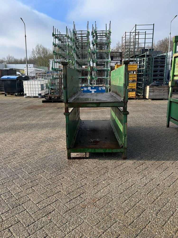 Partij langmateriaal bakken zware uitvoering (6st) 2140x1000x1200mm