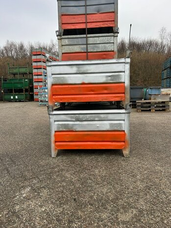 Partij gebruikte stapelbakken (10st) 1000x800x600mm