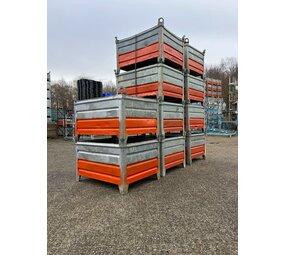 Partij gebruikte stapelbakken (10st) 1000x800x600mm